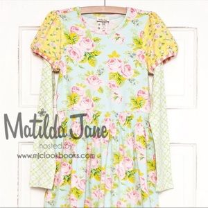 New Matilda Jane Clothing MJC Bouncy Blooms Size 10 Girls Dress New